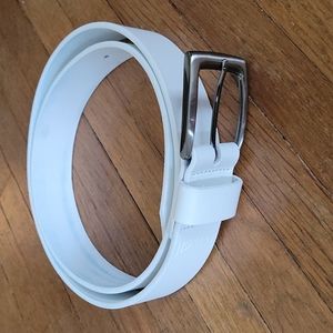 EUC white leather belt, sz 38 from Honest by Brighton